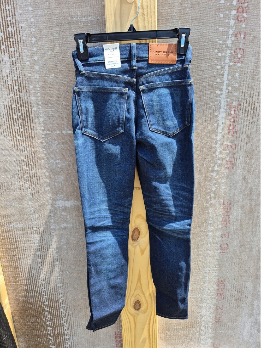 NWT Lucky Brand Bridgette High Rise Slim Fit Blue Skinny Jeans Size 27 $99 MSRP - Picture 12 of 13